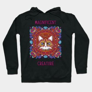 Beautiful, Colorful,  Bohemian Cat | Hoodie